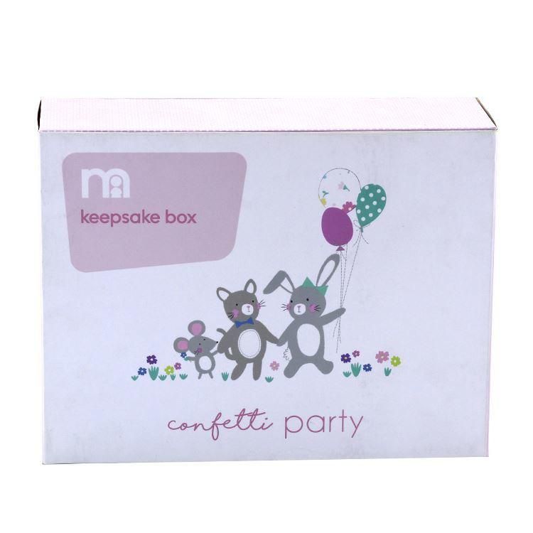 Custom Paper Cardboard Photo Storage Boxes Baby Shoe Packaging Box with PVC Clear Window