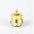 Manufacturer Low Price Luxury Golden 15g Empty Acrylic Jar with Gold Lid for Cosmetic Packaging