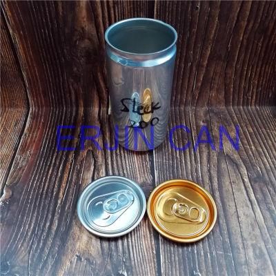 China Slick Sleek 200ml 6.7oz 6.8oz Ounce Empty Blank Brite Silver Aluminum Can for Wine Beverage