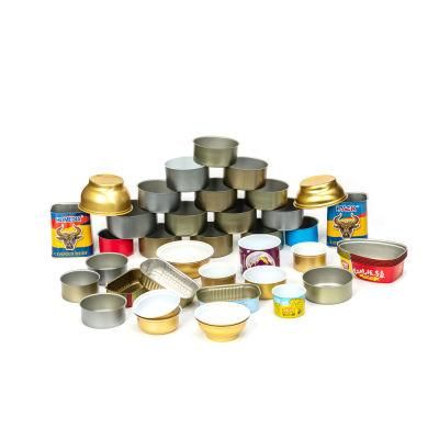 Empty Ring Pull Tuna Canned Metal Tin Cans with Lid