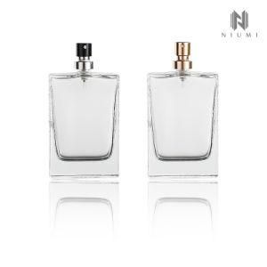 20ml Glass Spray Bottle Flat Square Fine Mist Perfume Bottle with Aluminum Fine Mist Atomizer