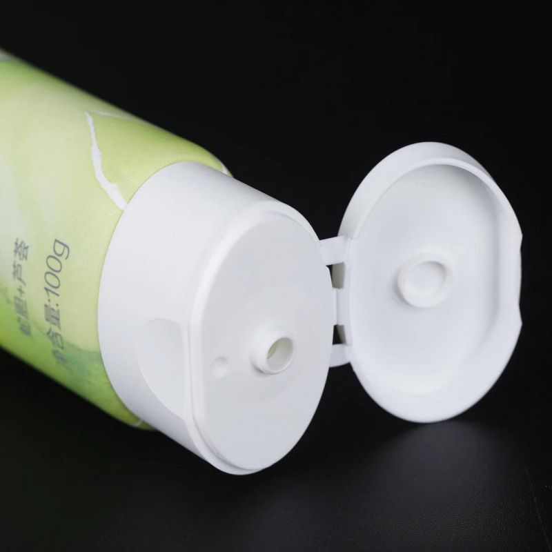 Plastic Tube Eco-Friendly Custom Color Cosmetic Squeeze Tube Packaging Oval Hand Cream Tube Flip Top Lid