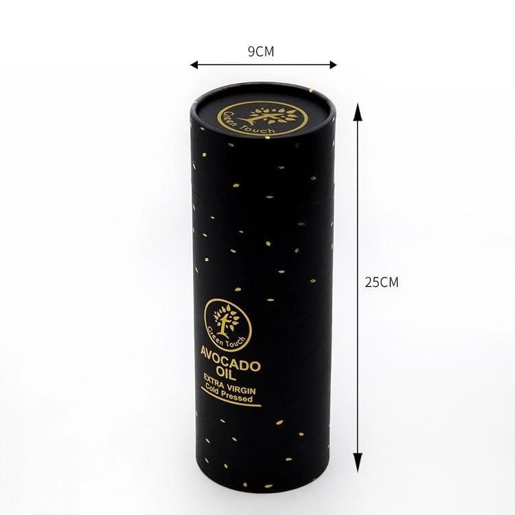 Custom Printed Paper Cardboard Cylindrical Packaging Box, Wine Packaging Box