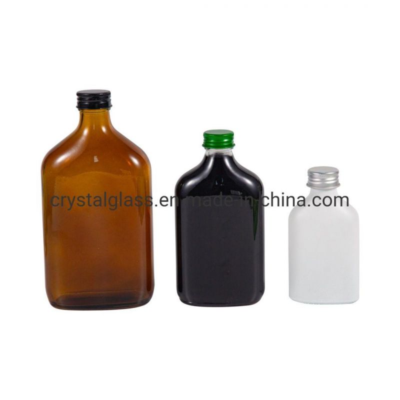 50 to 500ml Flat Cold Brew Coffee Beverage Glass Bottle