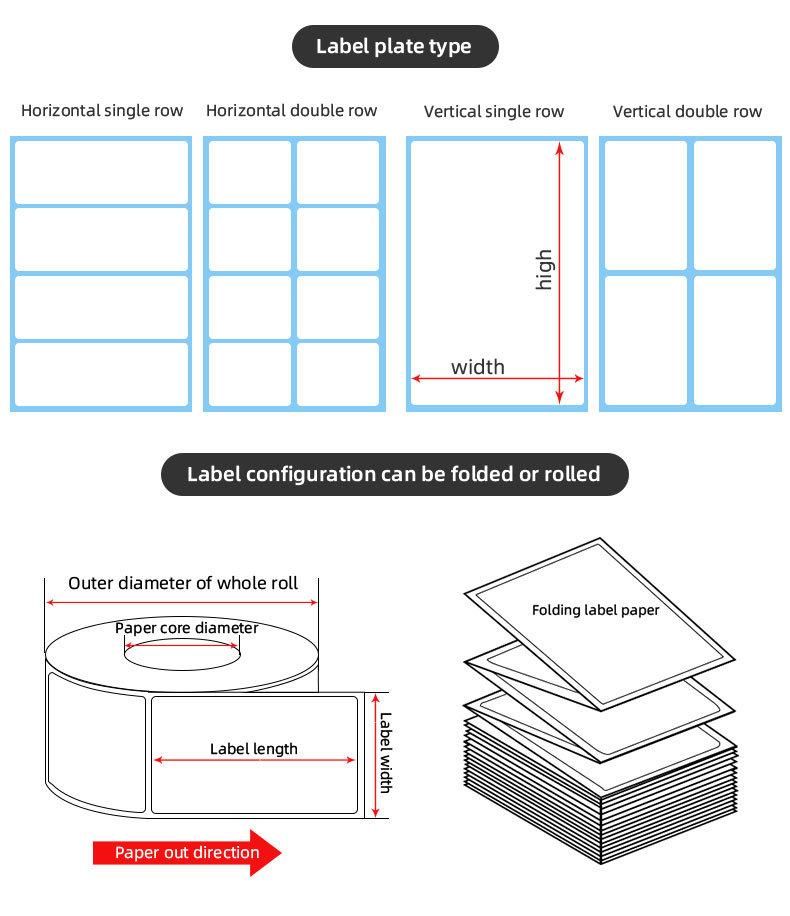 Jinfeng Customized Shipping Label Stickers of Any Size