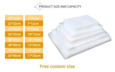 Food Grade Three Side Seal Bag Vacuum Seal Plastic Bag Food Mylar Bags