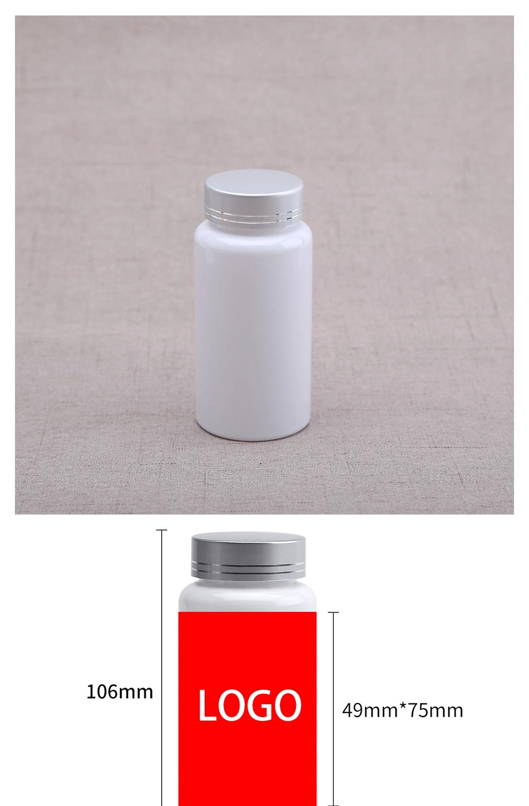 150 Ml White Portable Pet Plastic Capsule Health Care Packaging Bottle