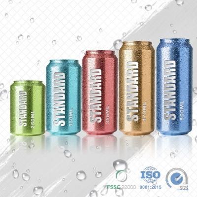 500ml Standard Factory Outlet Easy Open Empty Customized Logo Metal Aluminium Cans for Beverages