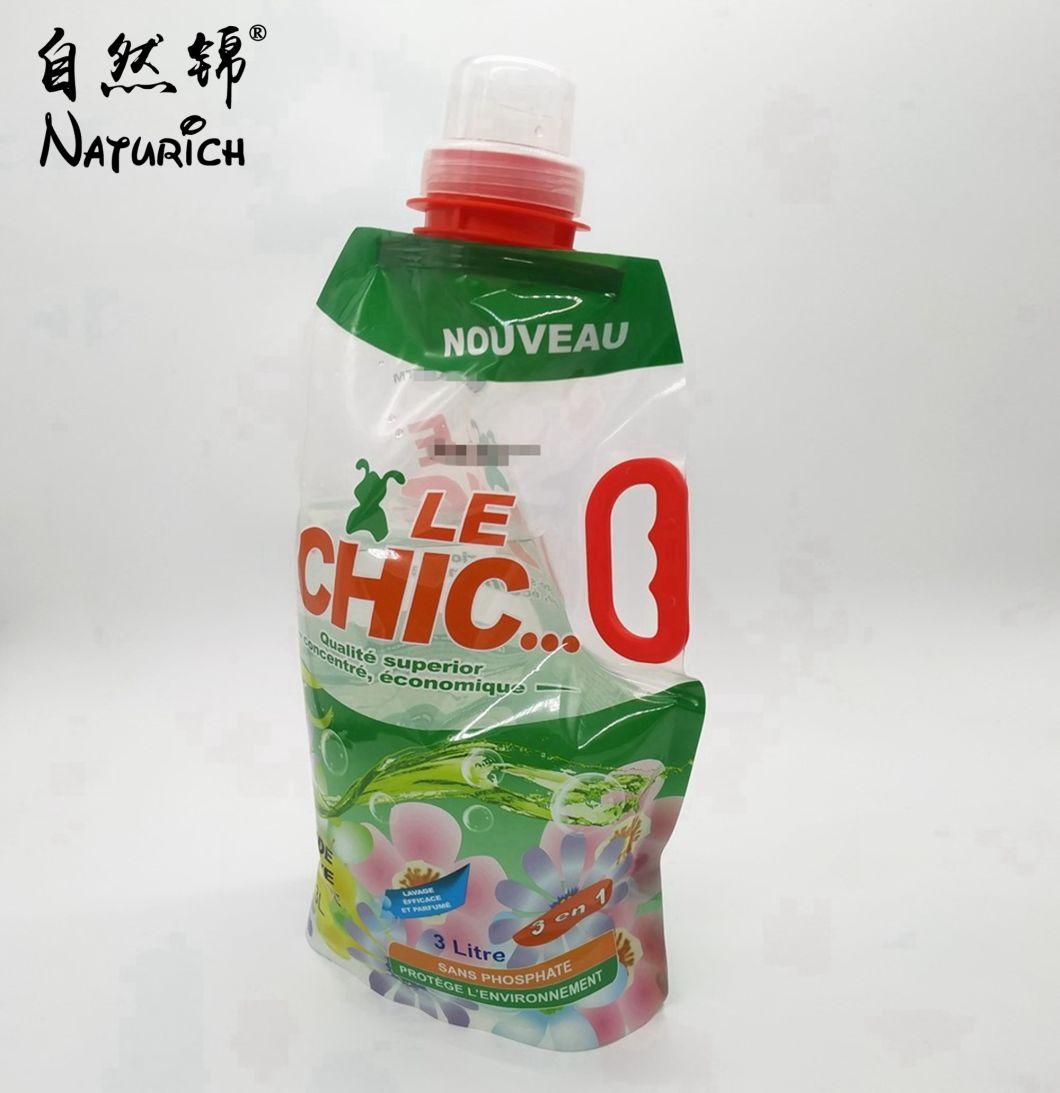 1L/5L Stand up Pouch Washing Powder Packaging Spout Bag