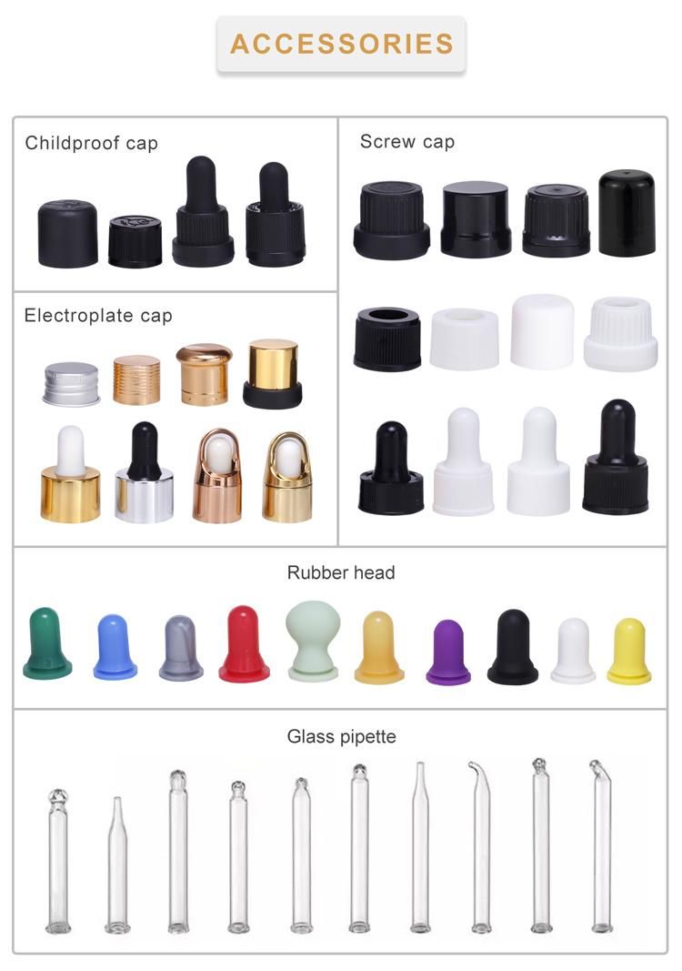 1ml 2ml 3ml Essence Oil Glass Bottle Raw Liquid Vial