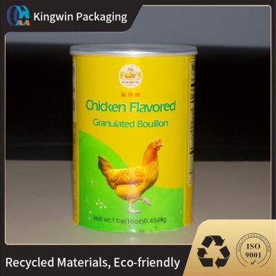 Wholesale Natural Protein Powder Cardboard Packaging Canister with 100% Air-Tight Lid