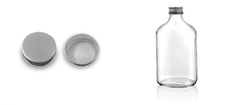 50ml 100ml 200ml 250ml 350ml 500ml Flat Flask Glass Bottle for Whisky Wine Bottle