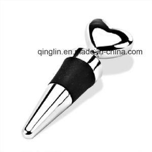 Custom Heart Shape Wedding Favor, Wine Stopper (QL-HJS-0009)