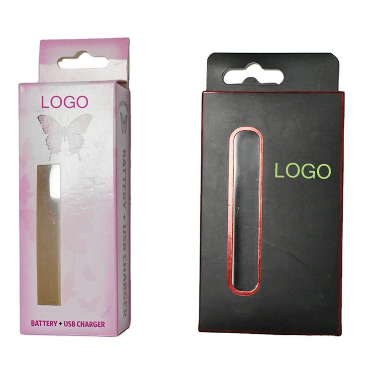 USB Port and Vape Pen Blister Lined Hook Packaging Box