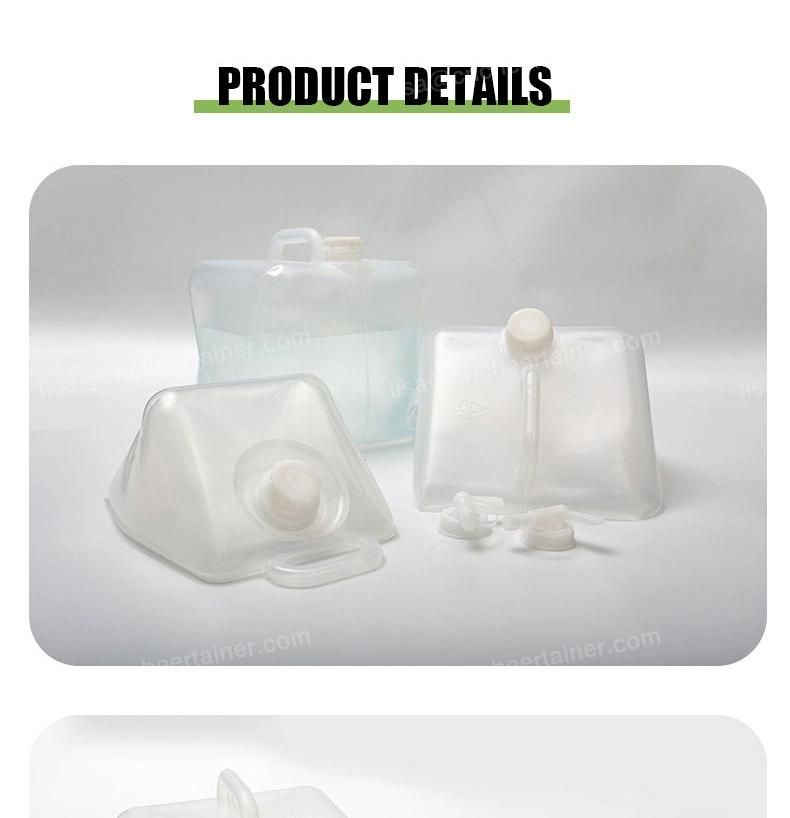 Food Grade LDPE Folding Water Container 20L Cubitainer with Handle