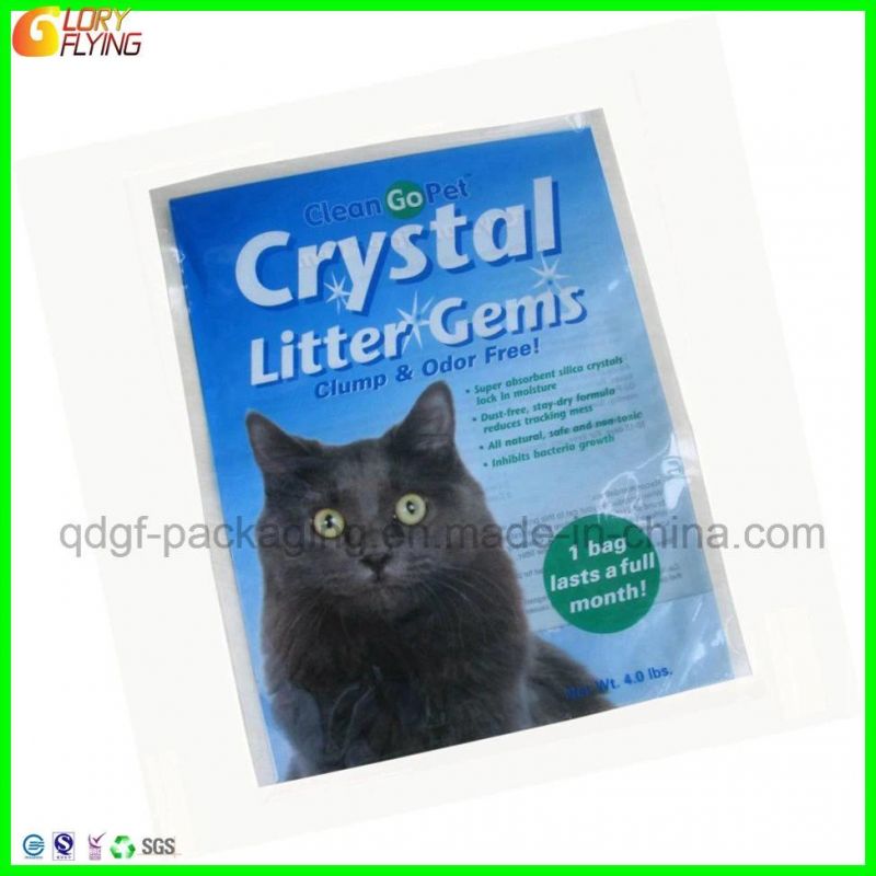 Clear Window Plastic Food Packaging Cat Litter Pouch/Bag