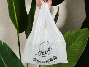 Biodegradable Shopping Bag T-Shirt Bag Handle Bag Degradable Shopping Handle Bag