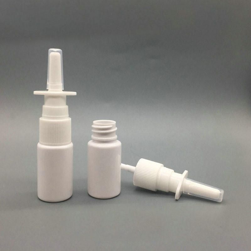 10ml Colorful Pet Empty Fine Nasal Spray Mist Plastic Bottle, Cosmetic Nose Spray Bottle