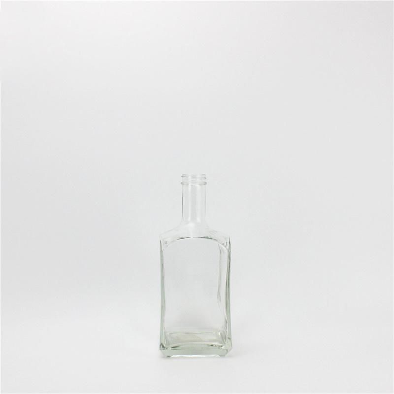 Clear 750ml Spirit Whisky Empty Glass Liquor Bottles Vodka Bottle