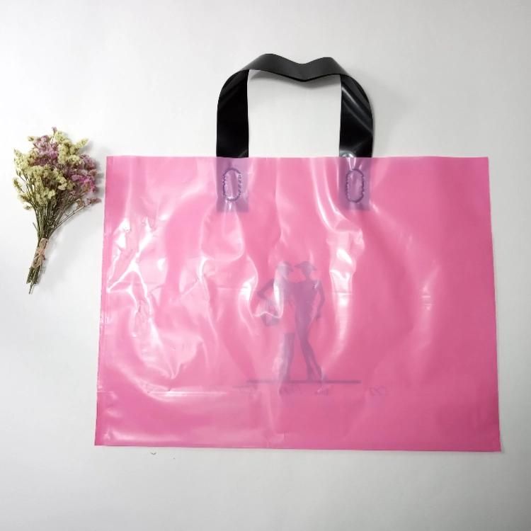 Clothes Carry Custom Printed Plastic Retail Shopping Bag with Handles