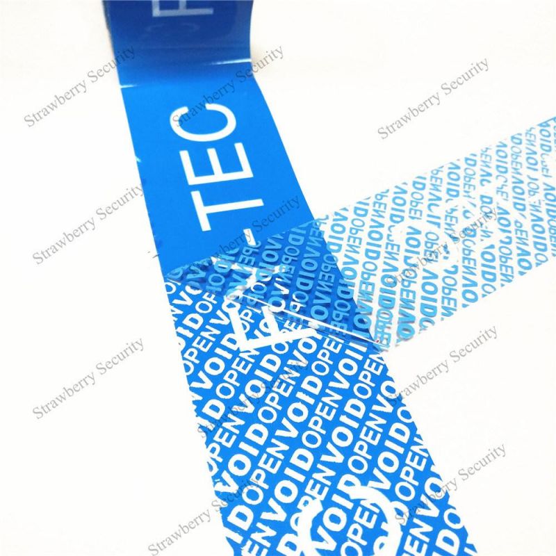 Tamper Evident Security Tape Void Packaging Tape 48mm X 50m