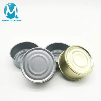 Metal Round Inventory 100ml Empty Food Grade Round Tin Cans Tuna Canned for Food Canning Fish