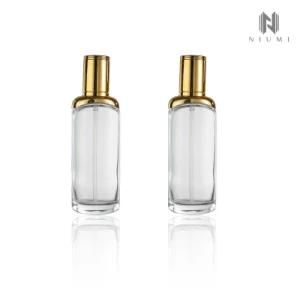 100ml/120ml Glass Pump Bottle Skin Care Lotion Emulsion Bottle with Electroplating Pump&amp; Cap