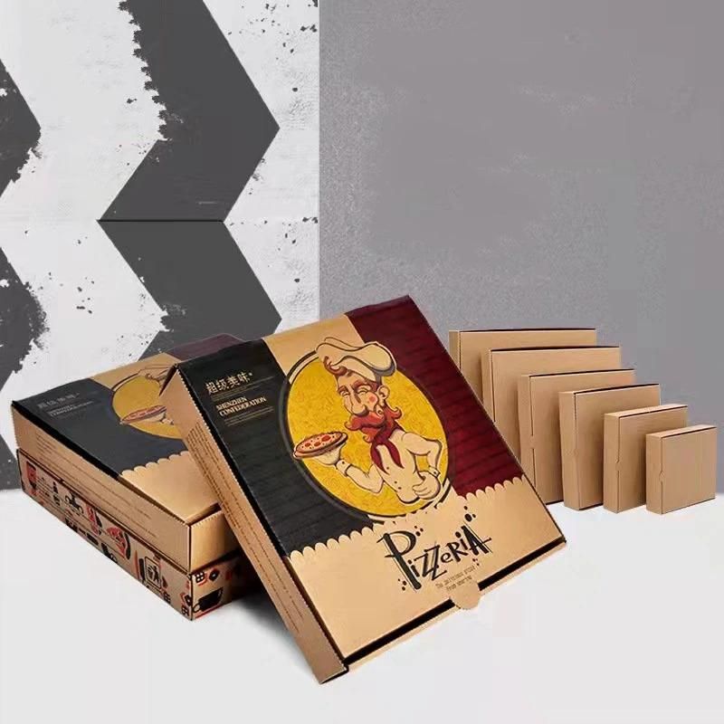 Eco Friendly Kraft Paper Corrugated Pizza Box