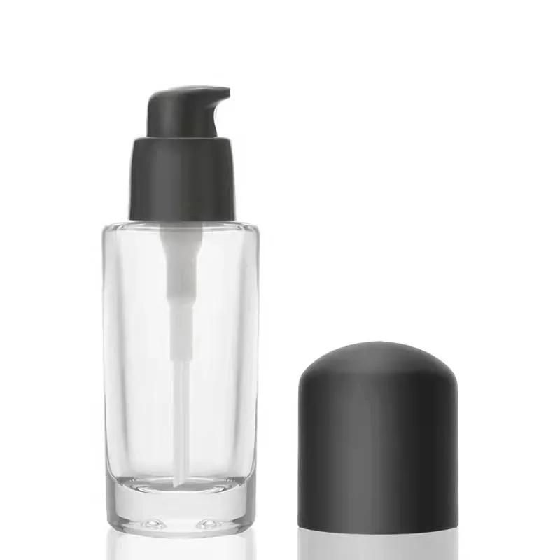 40ml 50ml Dumpling Shaped Liquid Foundation Glass Bottle Serum Glassware Emulsion Dropper Essence Glass Container Moisturizer Cream Cosmetic Case