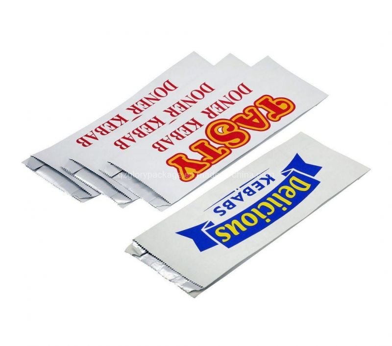 Food Packaging Bag Foil Lined Kebab Chicken Beef Bags with Gusset