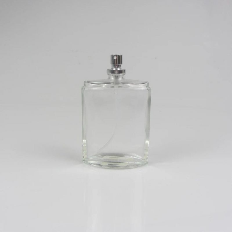 Unique High End Clear Refillable Glass Perfume Bottle