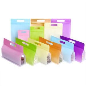 Colors Gradient Eight Side Sealing Food Bag Portable Plastic Food Packaging Bag