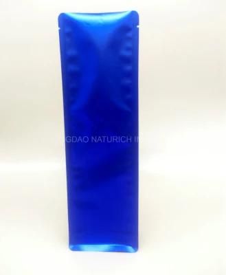 350g 450g Quad Seal Black and Blue Food Bag Coffee Bag