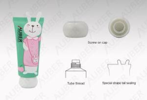 D30mm Rabbit Pattern and Green Squeeze Tube Cosmetic Tube