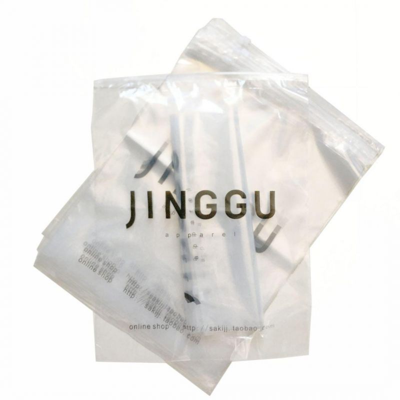 PE Poly Bag with Zipper for Clothing Packaging Bag Ziplock Bags Manufacutrer China