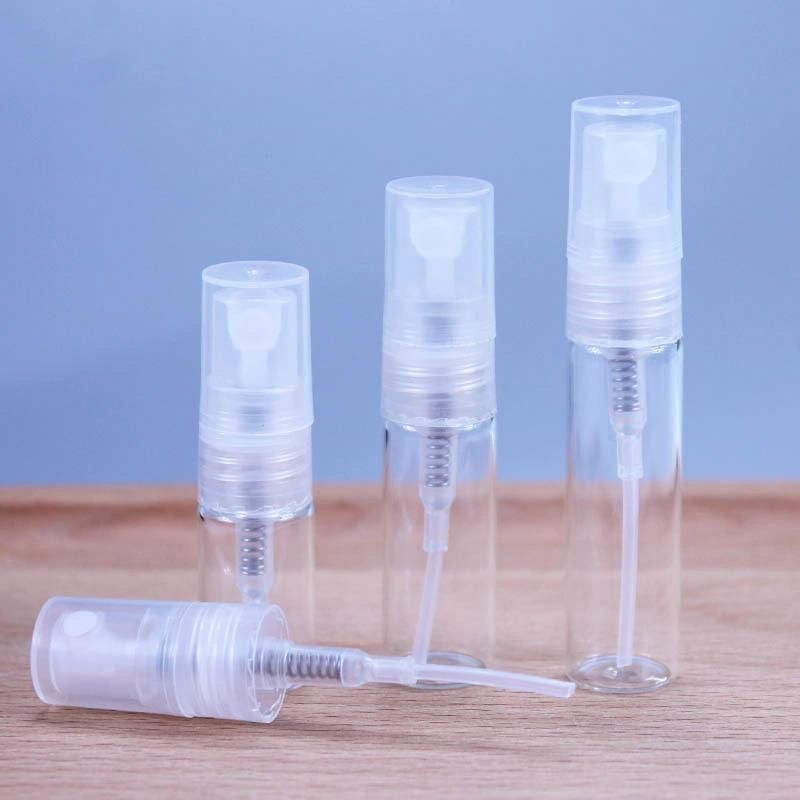 Mini Portable Clear 3ml Glass Bottle Atomizer Refillable Perfume Bottle for Party or Travel Tool