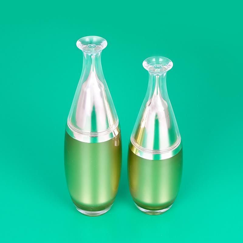 High-Grade Luxury Unique 50ml 100ml Cosmetic Acrylic Bottle Plastic Cream Bottle for Cosmetic Packaging