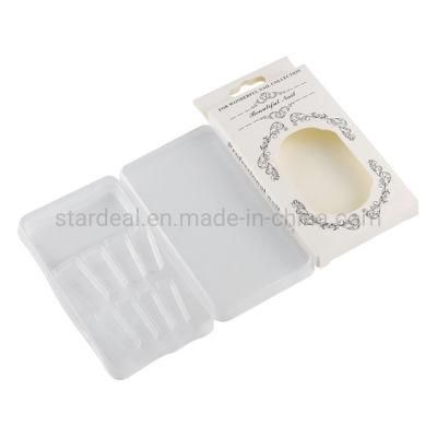 Clear Display Plastic Packaging Box False Nail Blister Tray