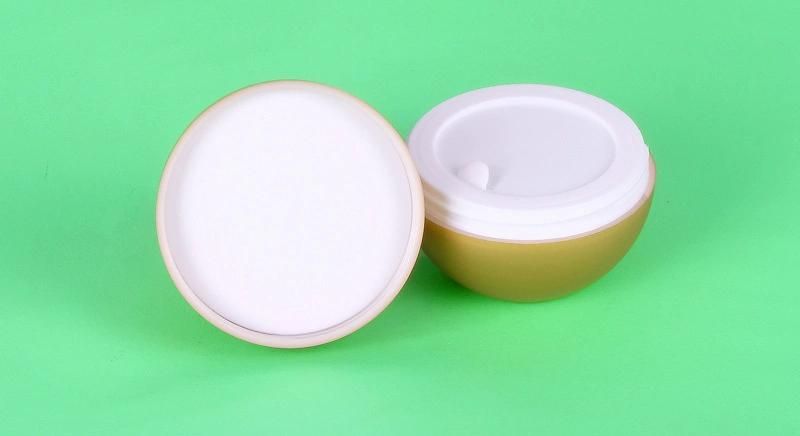 30g Egg Luxury Gold Empty Plastic Cream Jar for Skin Care Product