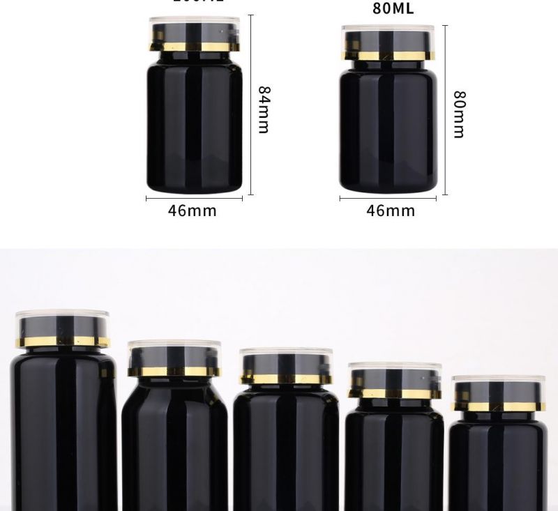 80ml-150ml Wholesale Quality Custom Plastic Capsule Pet Medicine Bottles