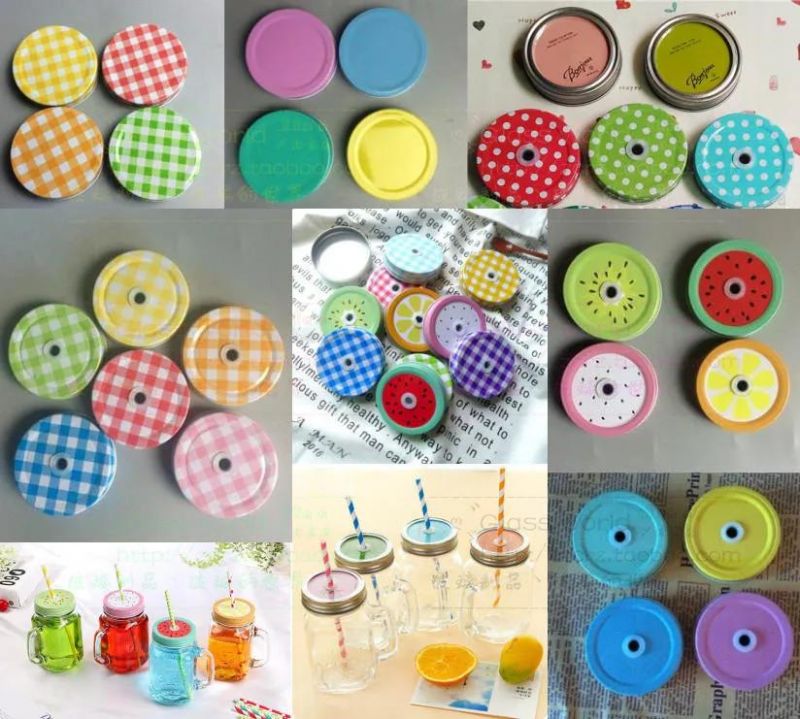 Colorful Mason Jar and Glass Bottle Lids/ Screw Cap