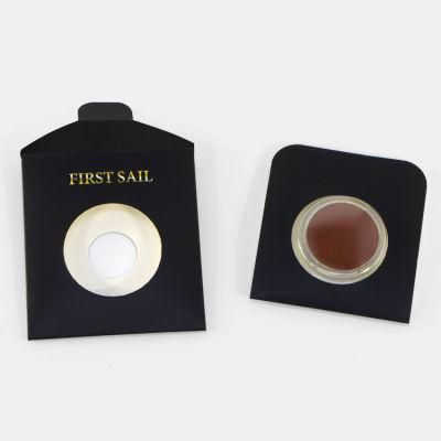 Firstsail Wholesale Custom Printed 26mm Empty Magnetic Pan Cardboard Black Packet Envelope Eyeshadow Sleeve Single Cosmetic Packaging