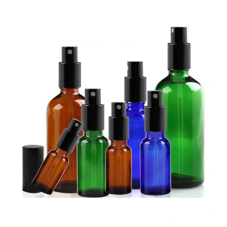 New 50ml Glass Spray Bottle Green Refillable Bottles Vial with Glass Dropper for Essential Oil Perfume Cosmetic