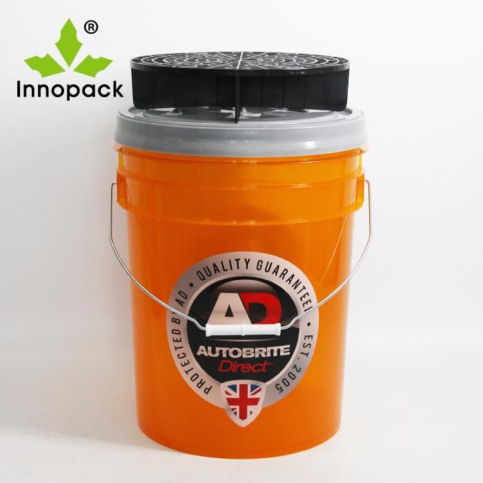 5gal Bucket 16L Plastic Car Wash Bucket with Lid and Dust Filter