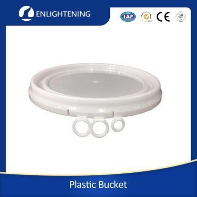 15L PP Food Grade Paint Bucket with Metal &amp; Plastic Handle and Tear off Lid