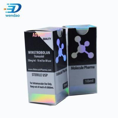 Packaging Box 10ml 20ml for Packaging Holographic Laser Paper Packaging Box Vial Packaging Box