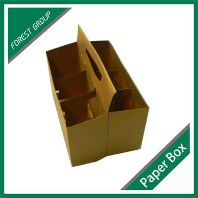 Recycled Kraft Paper Box for 6 Pack Beer Carriers