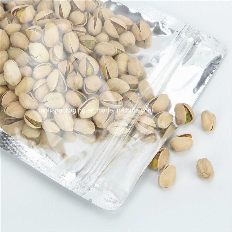 Silver Clear Mylar Stand up Bags Pouches with Zipper