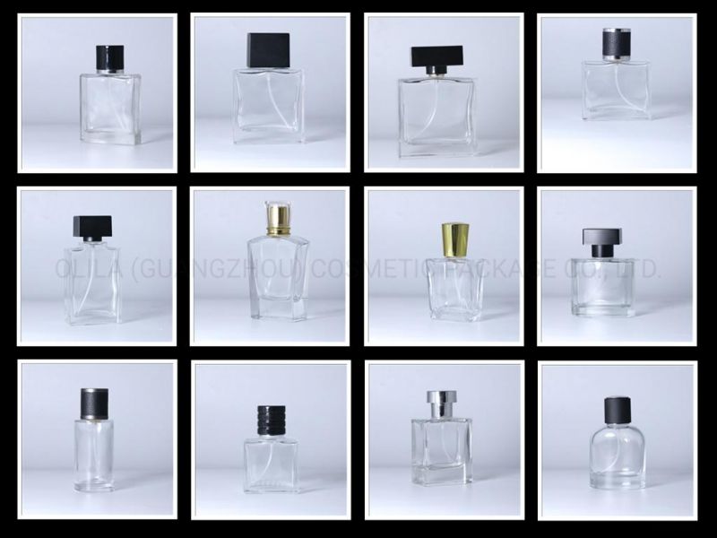 Square Perfume Bottles China Wholesale Perfume Bottles 50ml Glass with Box Packaging