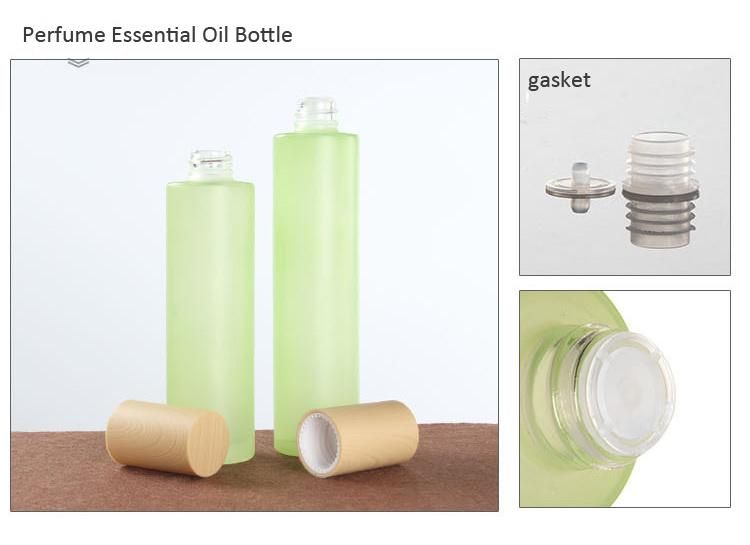 Green Frosted Glass Cosmetic Bottle Mist Spray Glass Bottle Cream Jar Glass Lotion Pump Bottle